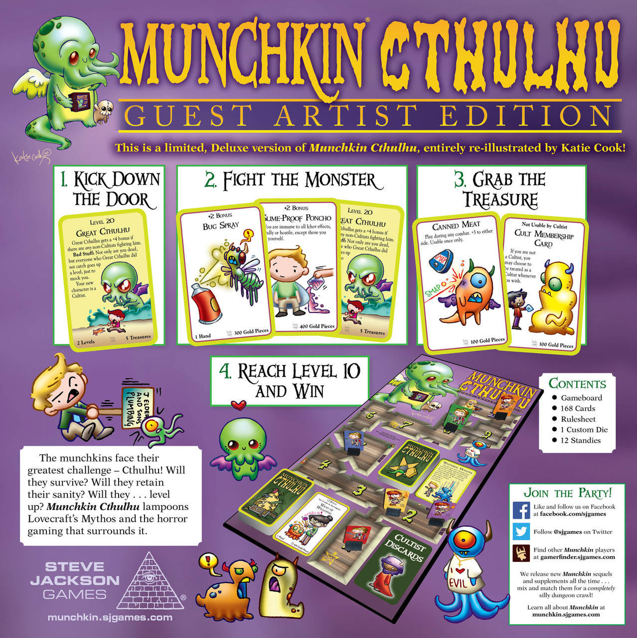Steve Jackson Games Munchkin Cthulhu Guest Artist Edition 
