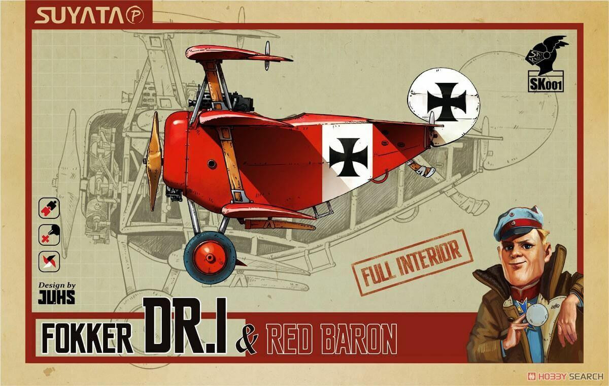 Suyata 1/24 Fokker Dr.1 and Red Baron Toon SK001