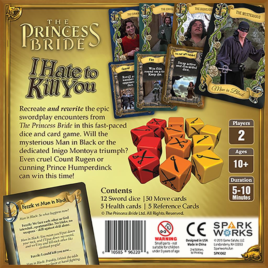 Tabletop Tycoon The Princess Bride I Hate to Kill You