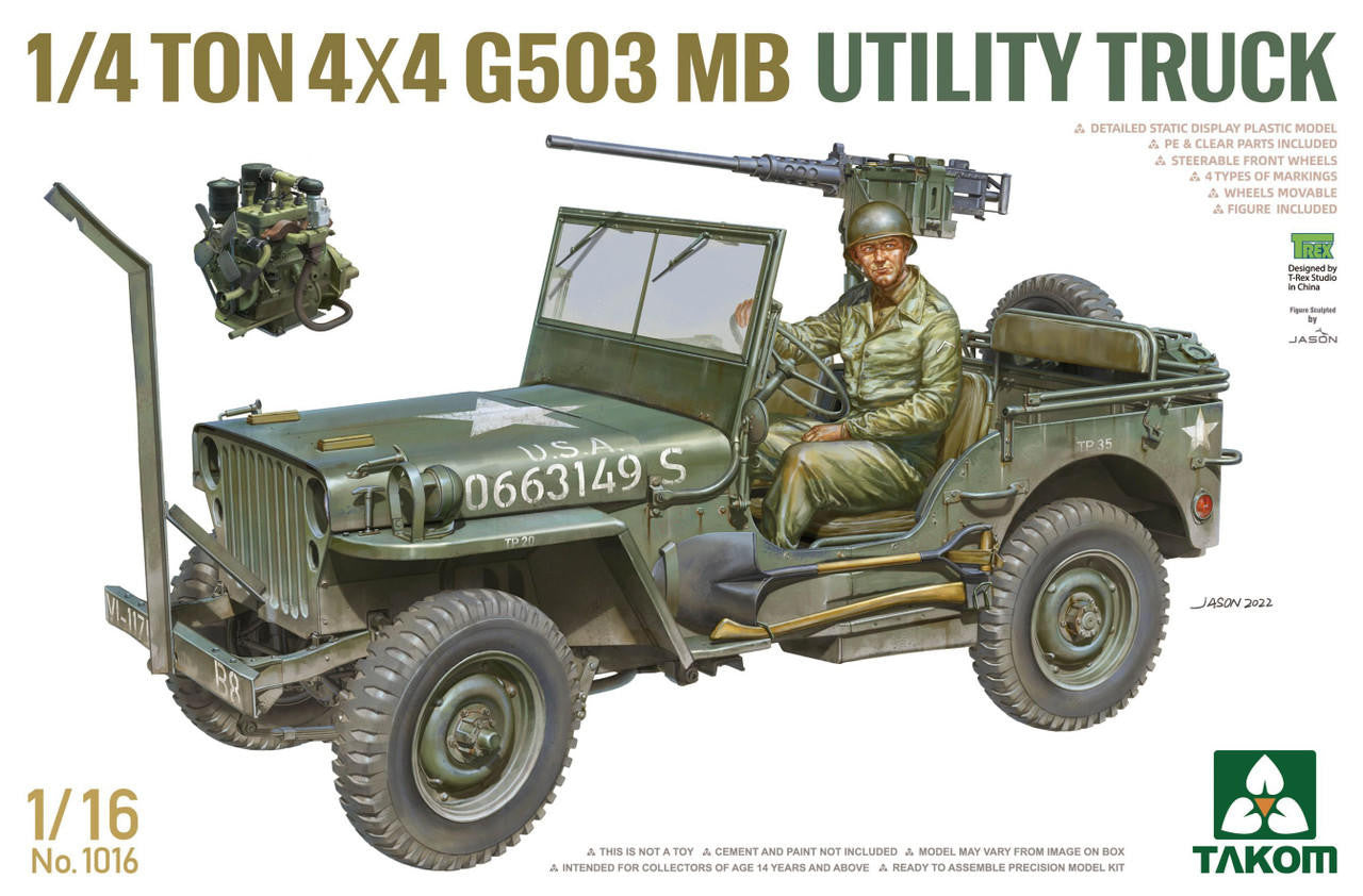 Takom 1/16 Jeep 1/4 Ton 4x4 G503 MB 1016