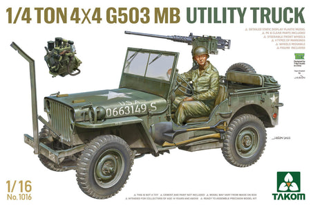 Takom 1/16 Jeep 1/4 Ton 4x4 G503 MB 1016