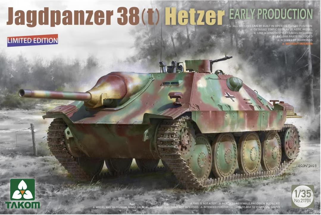 Takom 1/35 Hetzer Early (No Interior) 2170X 