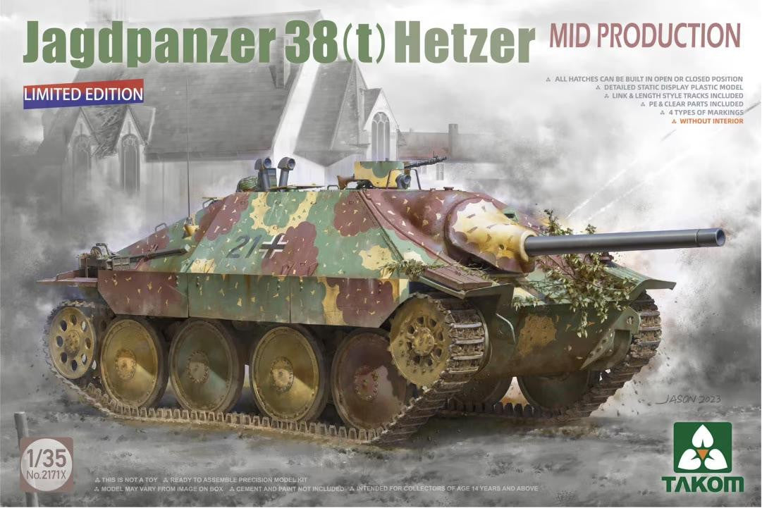 Takom 1/35 Hetzer Mid (No Interior) 2171X 