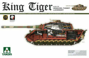 1/35 King Tiger Henschel Turret w/Zimmeritt 2045S