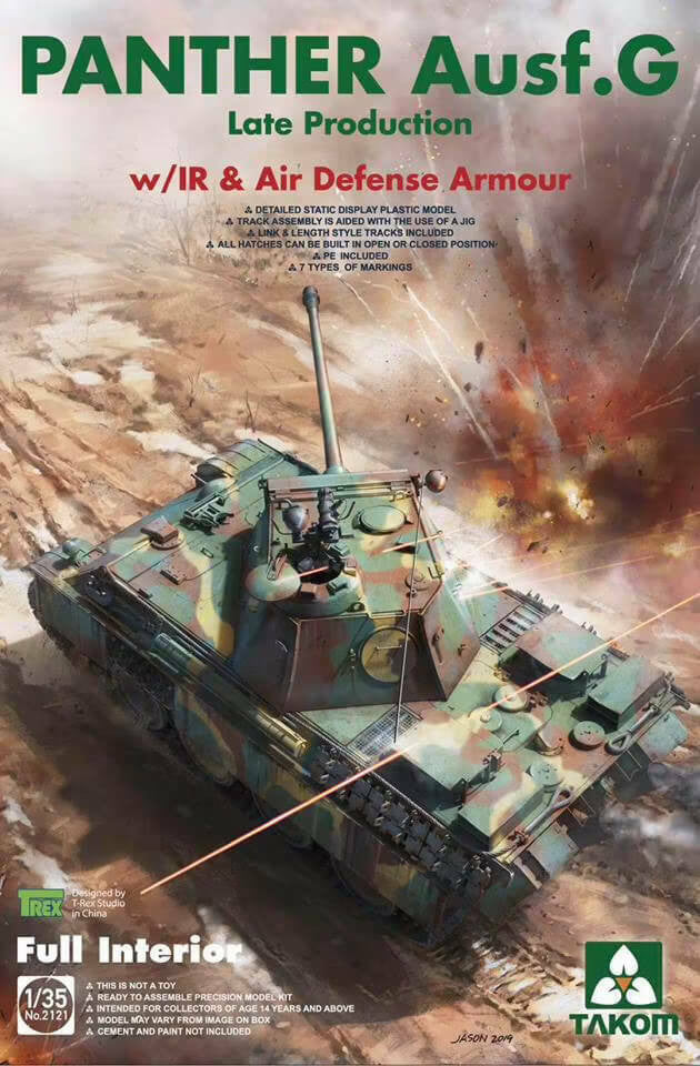 Takom 1/35 Panther Ausf G Late w/IR Full Interior 2121