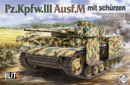 Takom 1/35 Panzer III AusfM mit Schurzen Blitz 8002