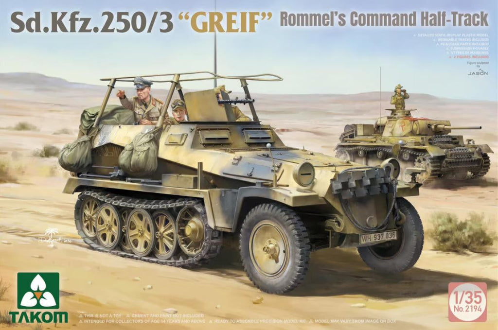 Takom 1/35 Sd.Kfz.250/3 Greif Erwin Rommel 2194 