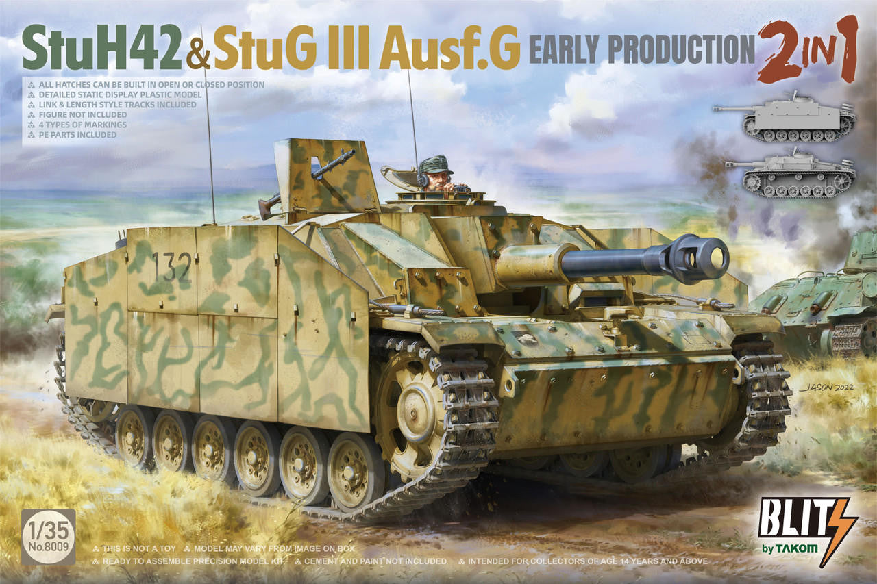 Takom 1/35 StuH42 / StuG III AusfG Early Blitz 8009