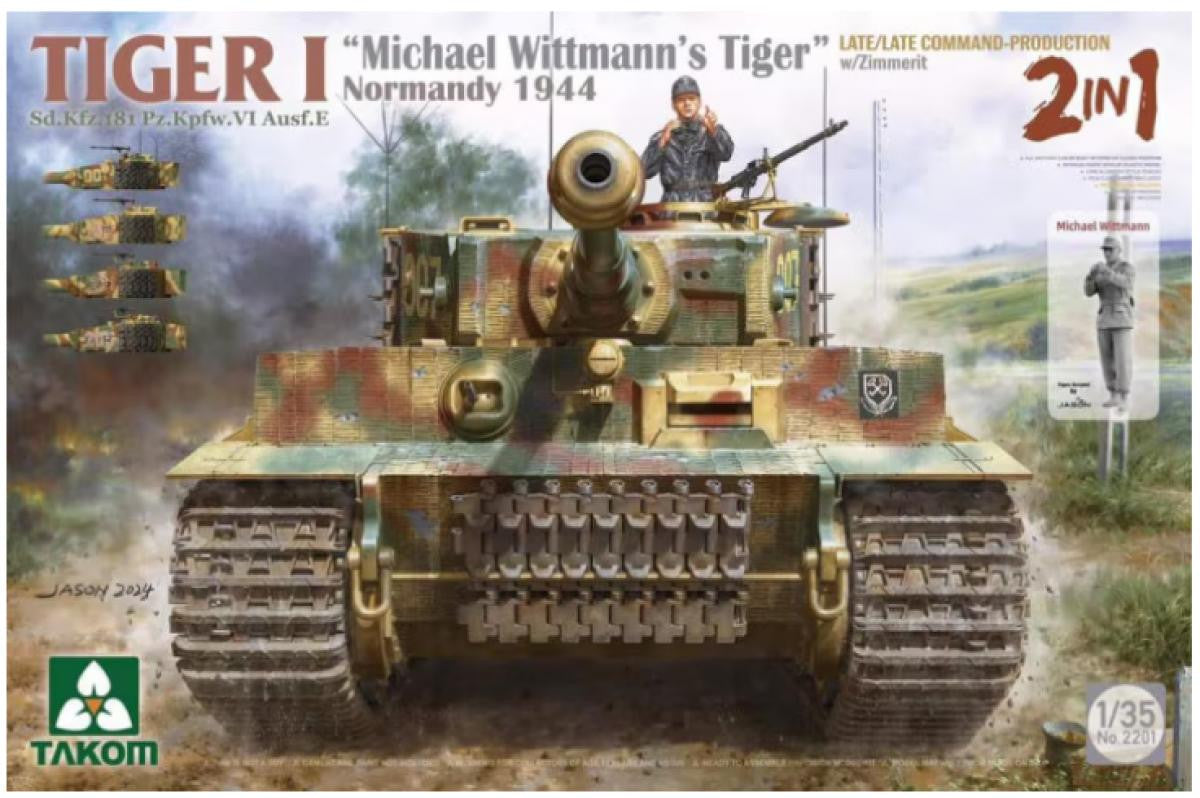 Takom 1/35 Tiger I Late 'Whittman's Tiger, Normandy' 2201 