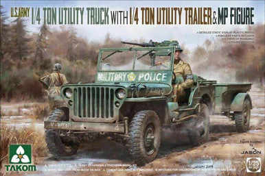 1/35 US Army 1/4 ton Jeep w/Trailer 2126