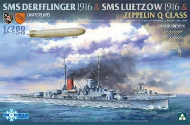 1/700 SMS Derfflinger, Luetzow 1916 & Zeppelin Q Class 7043