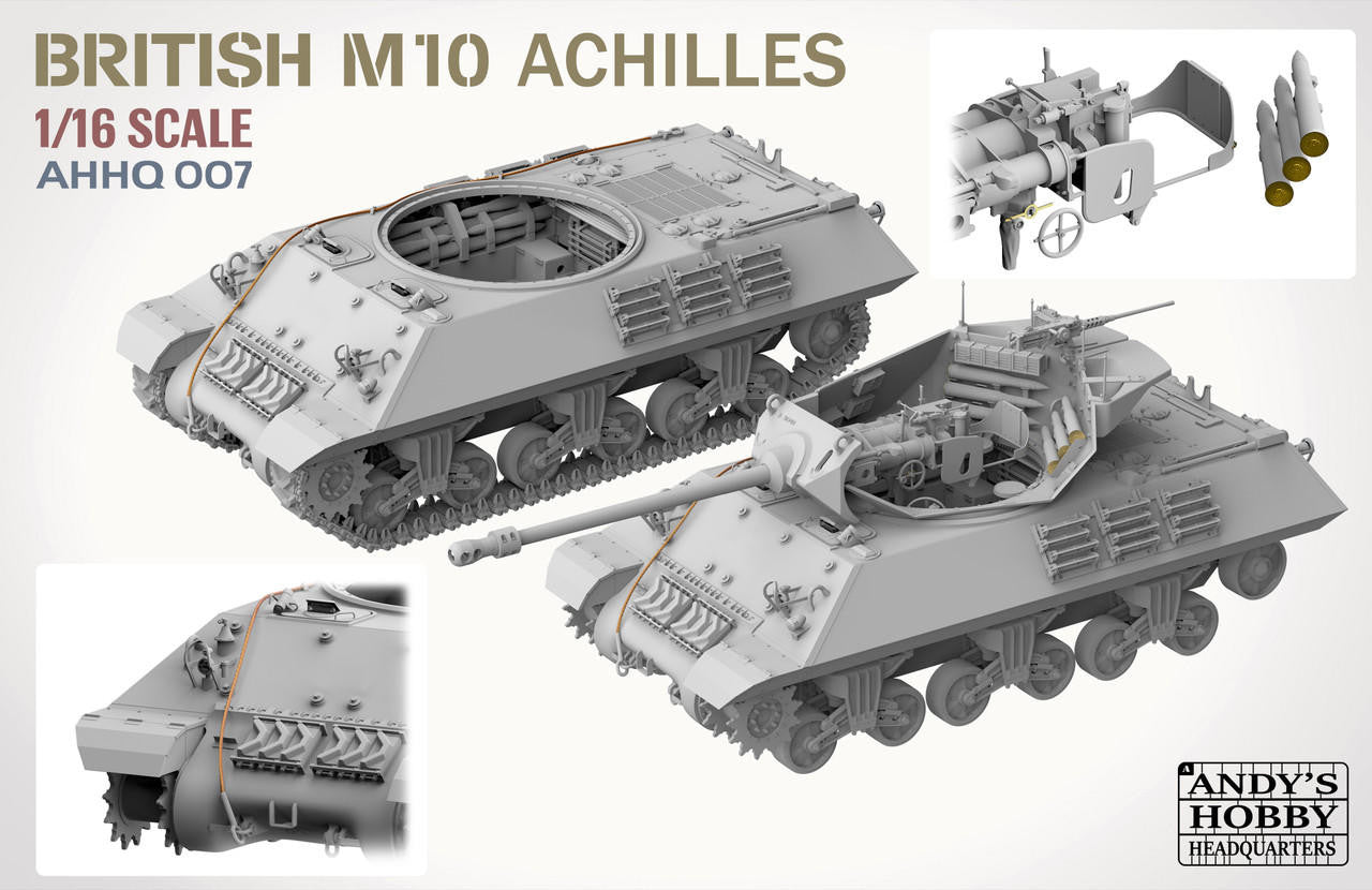 Takom -- Andy's Hobby Headquarters 1/16 British M10 Achilles IIC AHHQ007 
