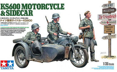 1/35 KS600 Motorcycle w/Sidecar and Figures 35384