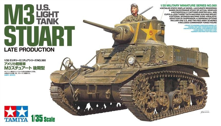 Tamiya 1/35 M3 Stuart Late Production 35360