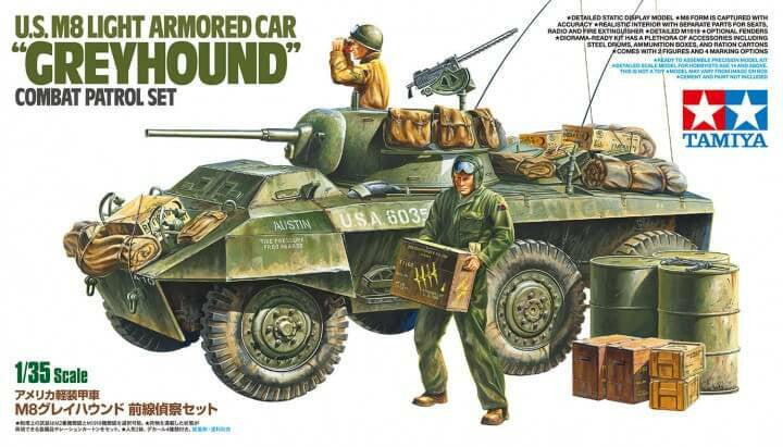 Tamiya 1/35 M8 Greyhound Combat Patrol 25196