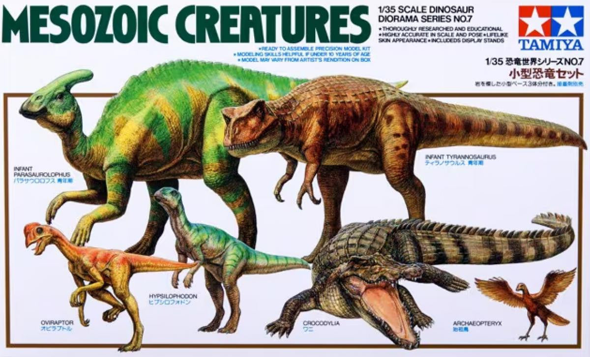 Tamiya 1/35 Mesozoic Creatures Set 60107 