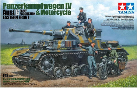 Tamiya 1/35 Panzer IV Ausf.G w/Motorcycle 25209 