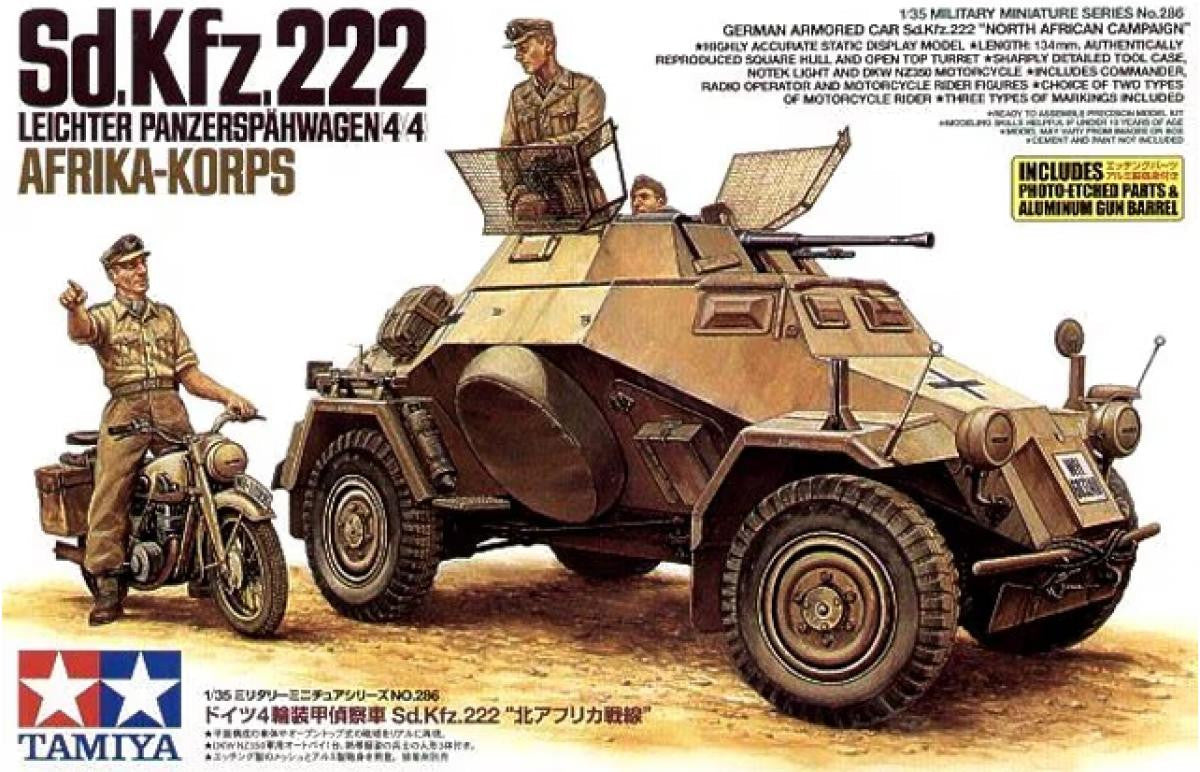 Tamiya 1/35 Sd.Kfz.222 Panzerspahwagen DAK 35286 