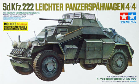 Tamiya 1/35 SdKfz.222 w/Etched Parts 35270 