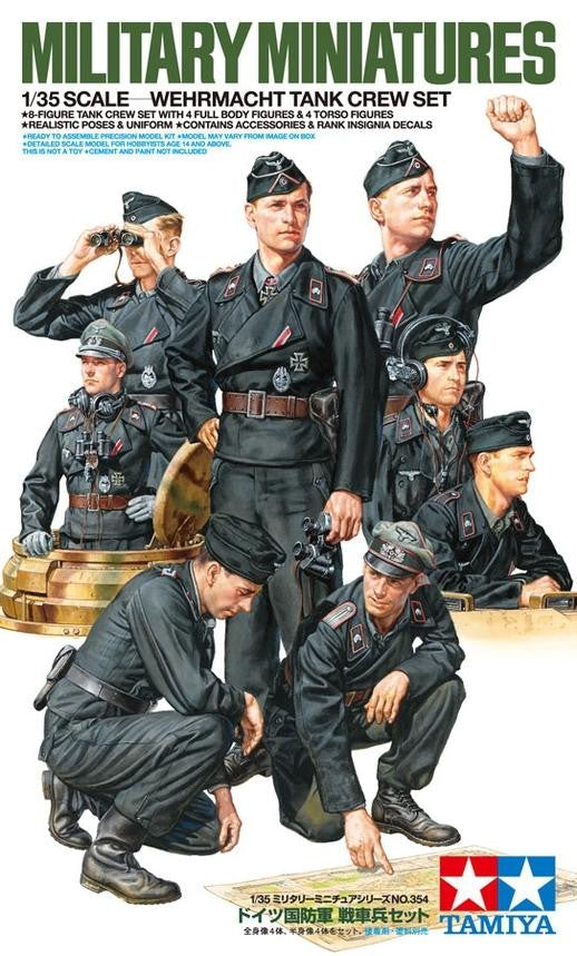 Tamiya 1/35 Wehrmacht Tank Crew Set 35354