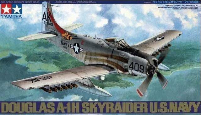 Tamiya 1/48 A-1H Skyraider USN 61058