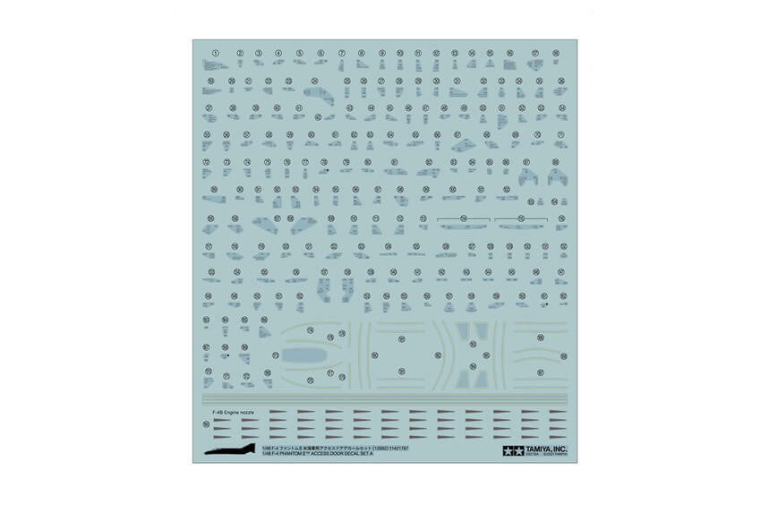Tamiya 1/48 F-4B Access Door Decal Set 12692