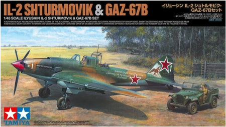 Tamiya 1/48 IL-2m3 Sturmovik w/GAZ-67B 25212 