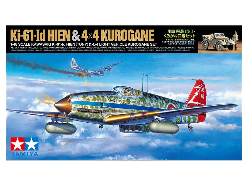 Tamiya 1/48 Ki-61-1d Hien "Tony" with 4x4 Kurogane 25203 