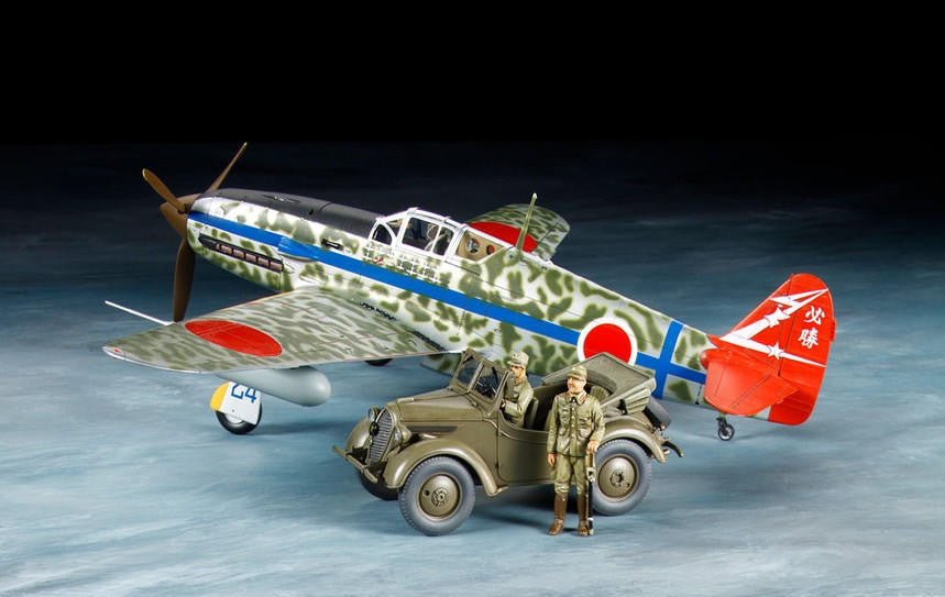 Tamiya 1/48 Ki-61-1d Hien "Tony" with 4x4 Kurogane 25203 