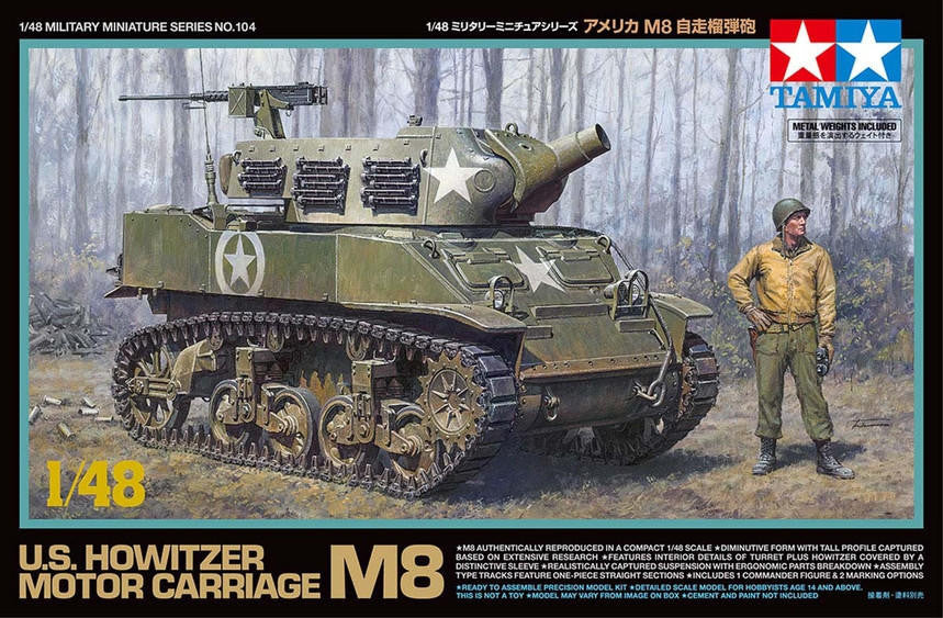 Tamiya 1/48 M8 US Howitzer Motor Carriage 32604 