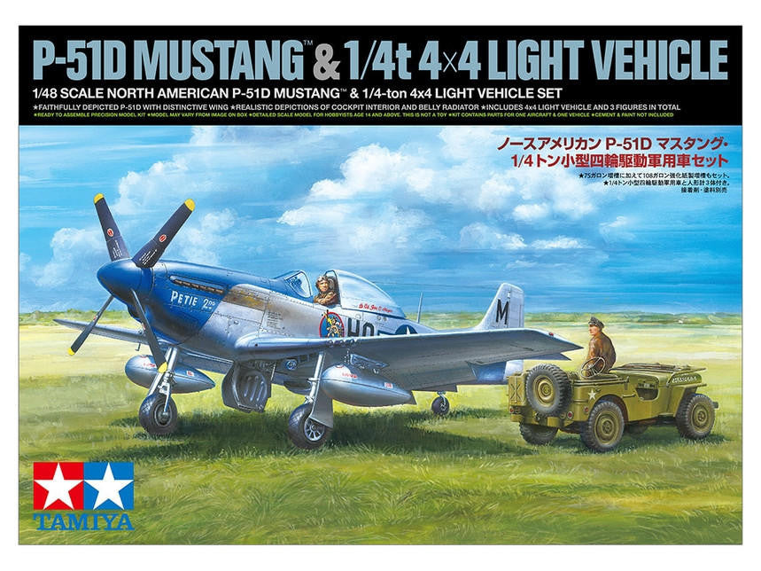 Tamiya 1/48 P-51D Mustang & Jeep 25205 