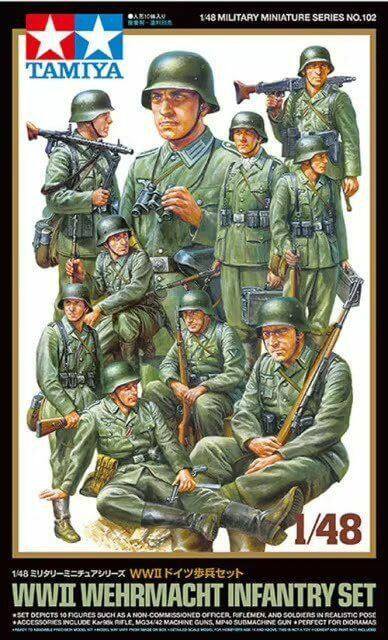 Tamiya 1/48 Wehrmacht Infantry Set 10 32602