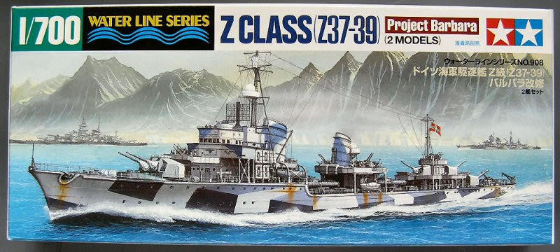 Tamiya 1/700 German Destroyer Z37-39 31908 