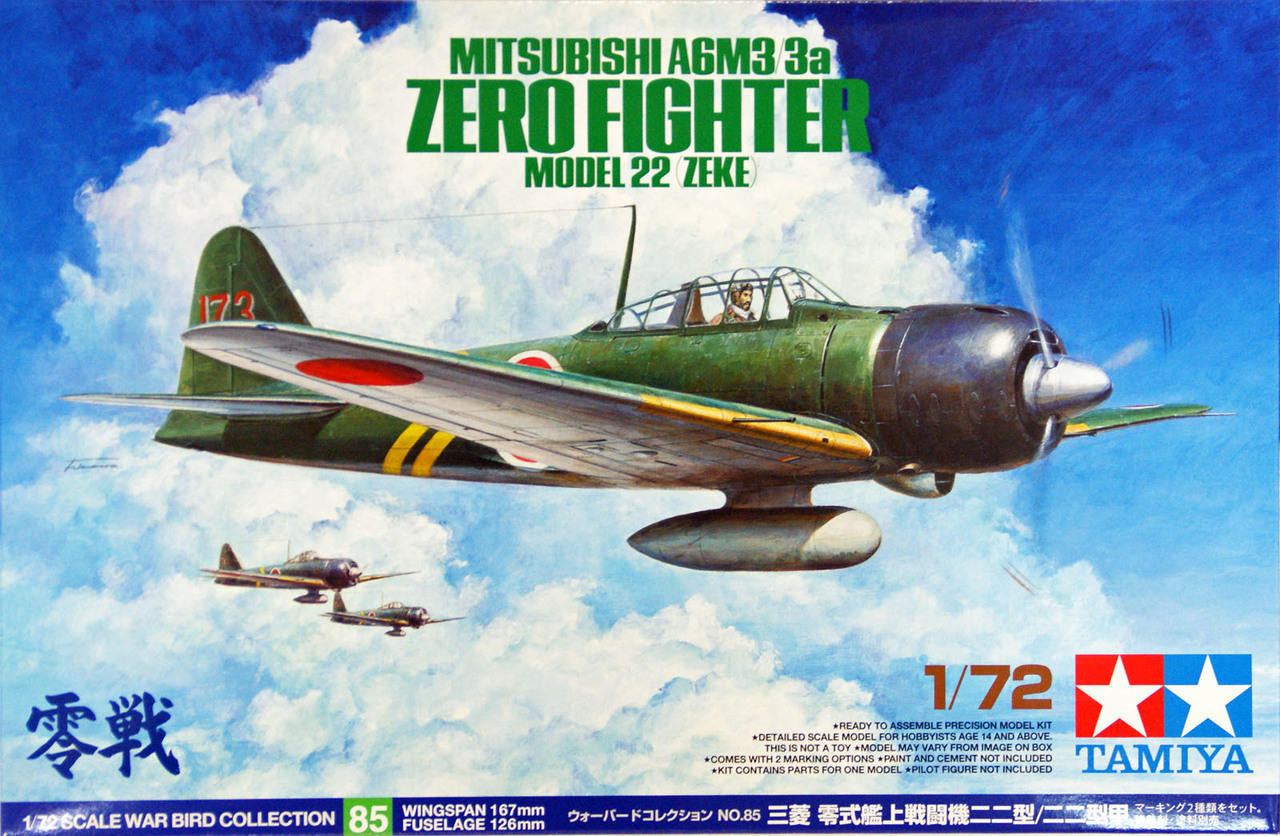 Tamiya 1/72 A6M3 Model 22 Zero 60785