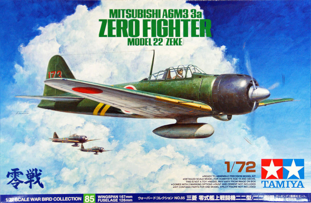 Tamiya 1/72 A6M3 Model 22 Zero 60785