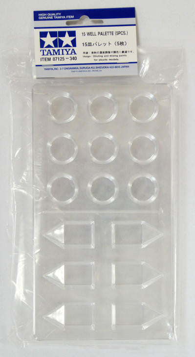 Tamiya Palette 15-Well 5 87125 at LionHeart Hobby