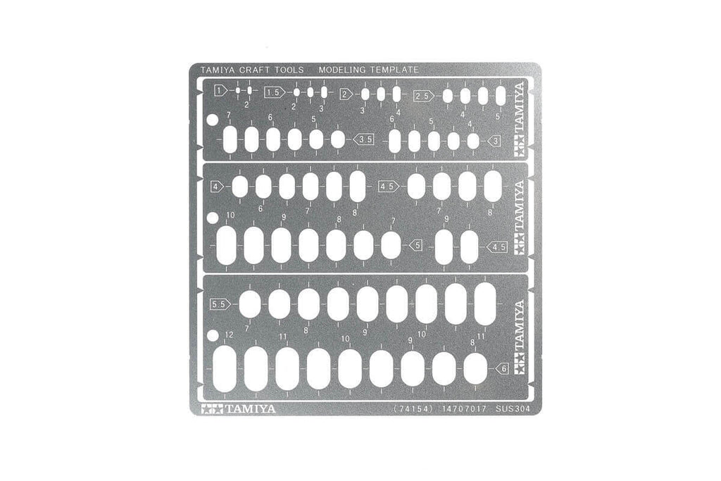 Tamiya Scribing Template Ovals 74154