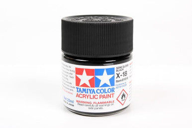 X-18 Semi Gloss Black 81018 23 ML (LARGE)