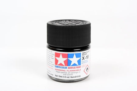 Tamiya X-18 Semi Gloss Black 81518