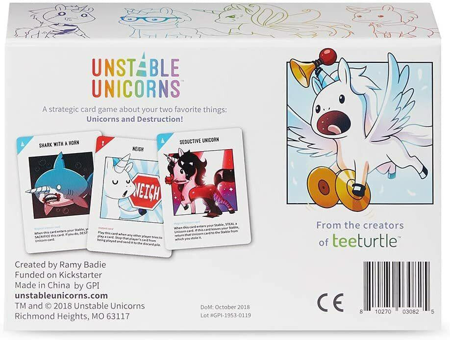 TeeTurtle Unstable Unicorns