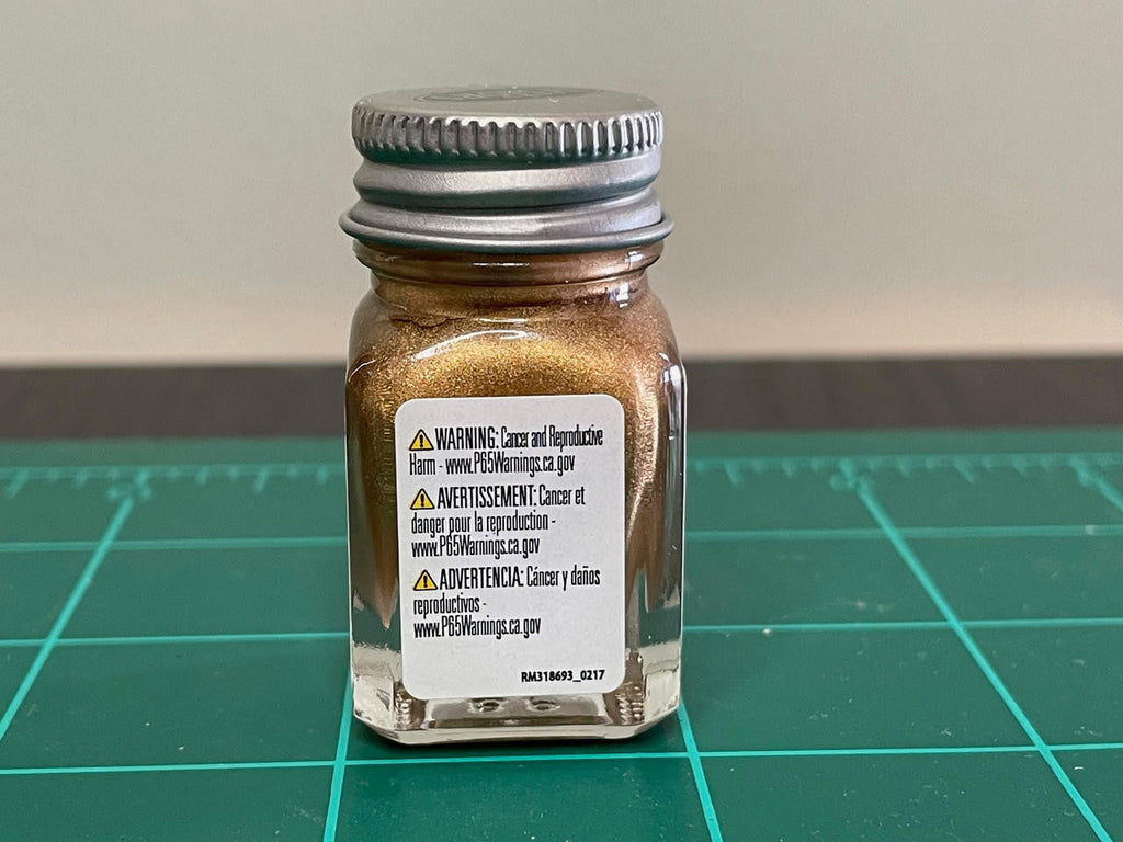 Testors Metallic Gold Enamel 1/4oz 1144 at LionHeart Hobby