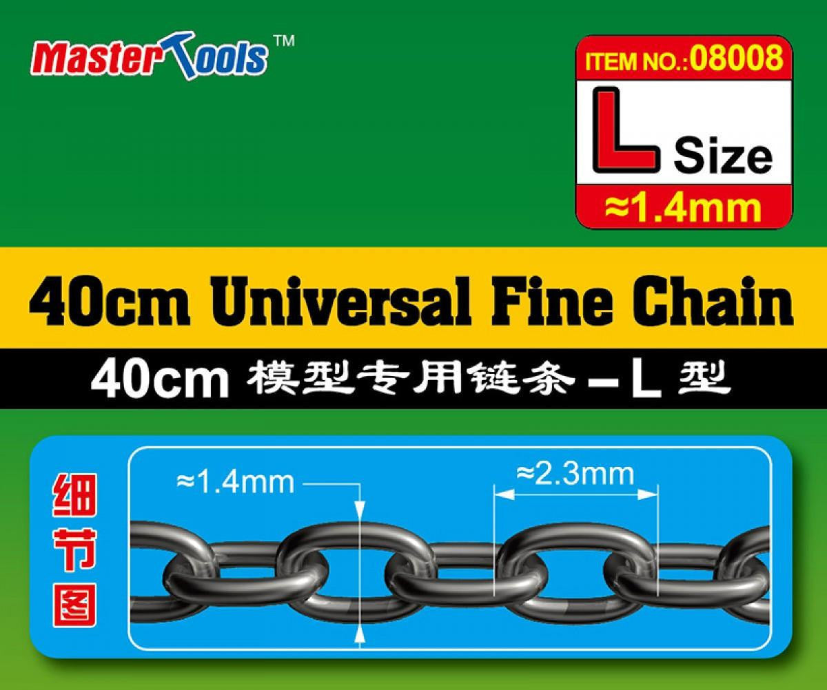 Trumpeter 40cm Universal Fine Chain L Size 1.4mm x2.3mm 8008 
