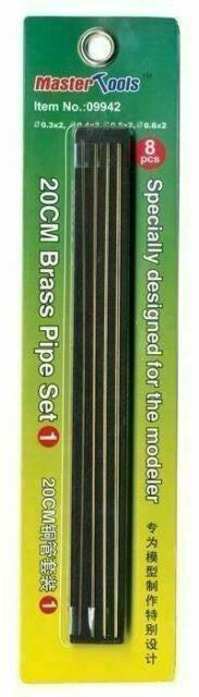 Trumpeter Brass Pipe Set #1 .3, .4, .5, .6mm 2ea 9942