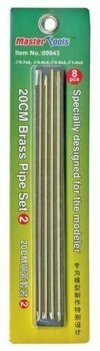 Brass Pipe Set #2: .7, .8, .9, 1mm 2ea 9943