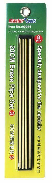 Trumpeter Brass Pipe Set #3 1.1, 1.2, 1.3, 1.4mm 2ea 9944