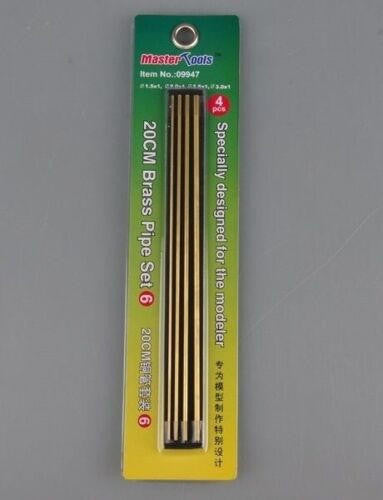 Brass Pipe Set #6: 1.5, 2, 2.5, 3mm 1ea 9947
