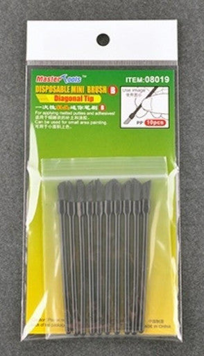 Disposable Mini Diagonal Brush x10  8019
