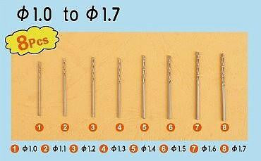 Drill Set #2:  1.0mm-1.7mm 9955