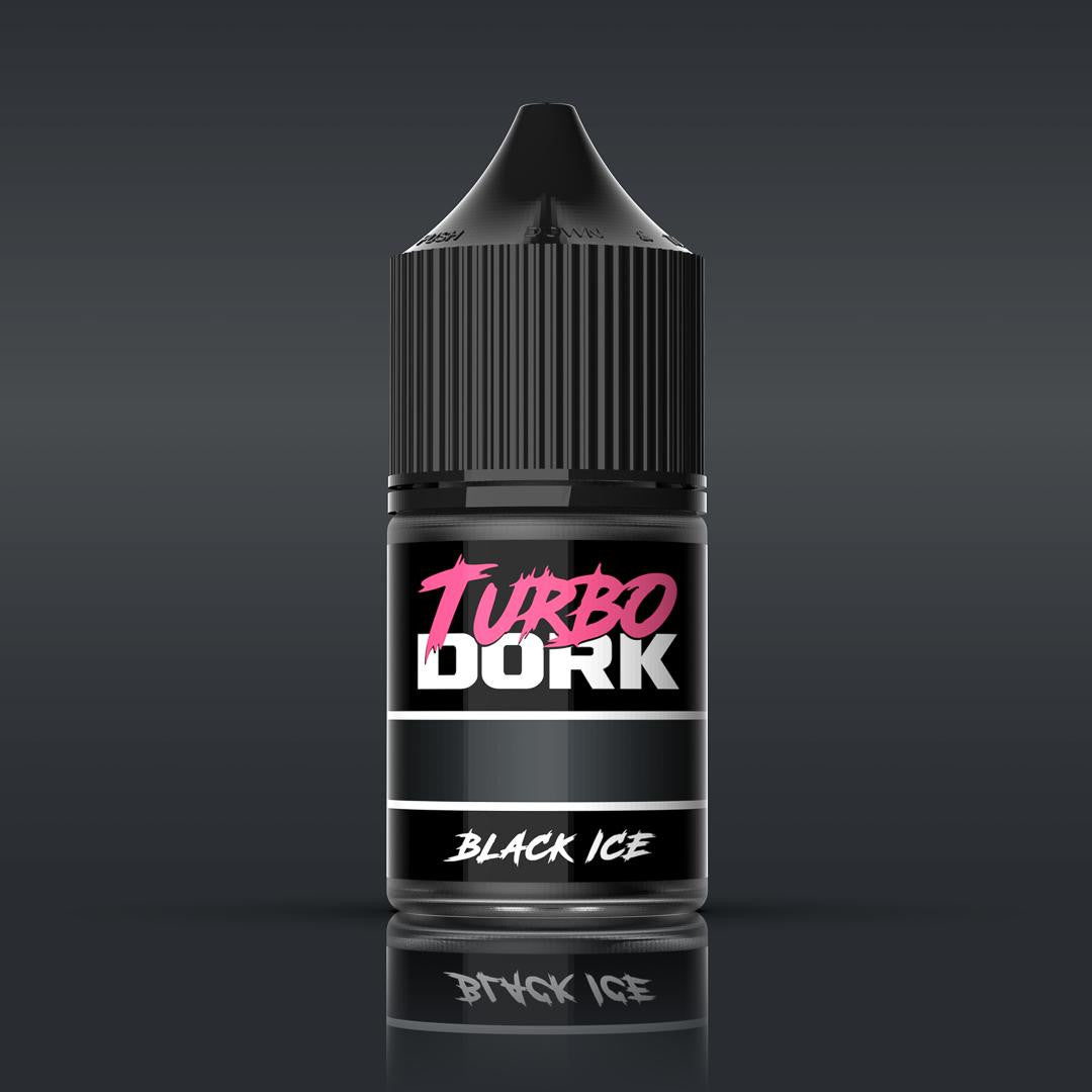 Turbo Dork Black ICE Metallic Acrylic Paint 22ml Bottle 