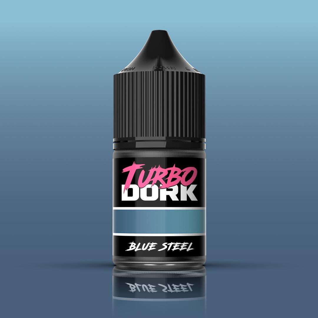 Turbo Dork Blue Steel Metallic Acrylic Paint 22ml Bottle 
